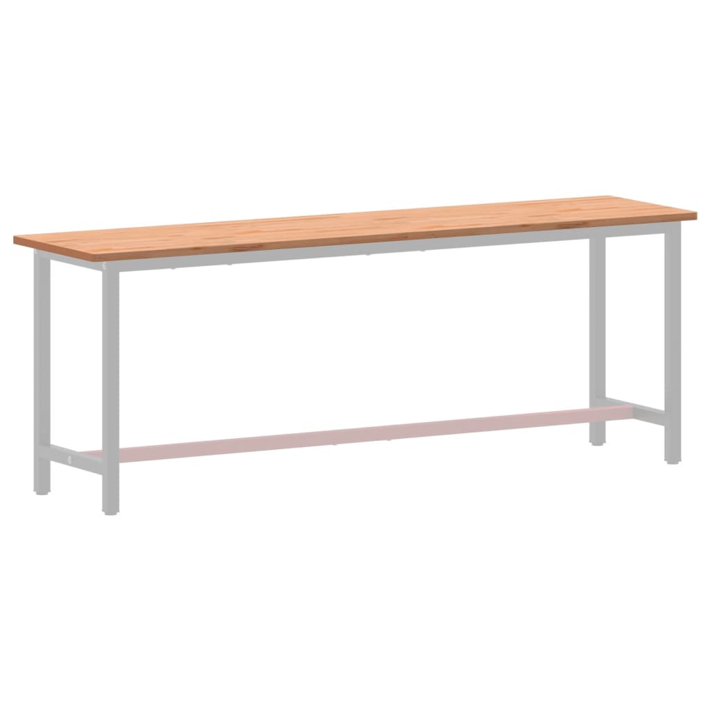 Werkblad 220X55X2,5 Cm Massief Beukenhout