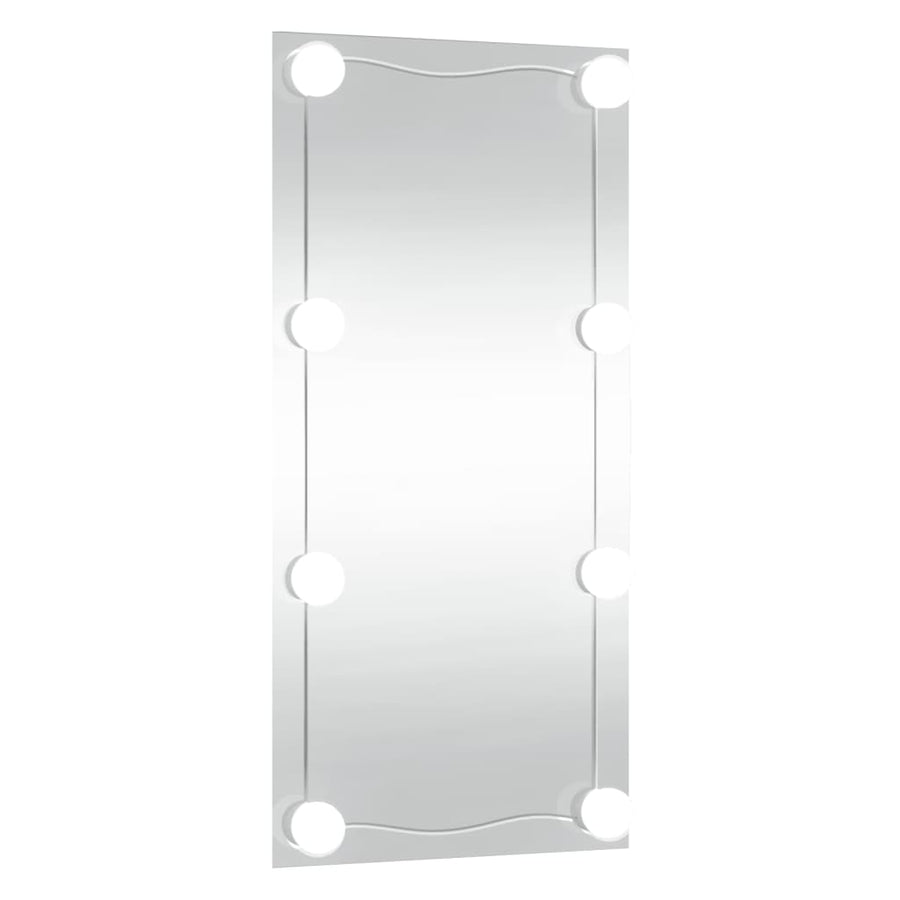 Wandspiegel Rechthoekig Glas 1 30 x 60 cm Met LED's