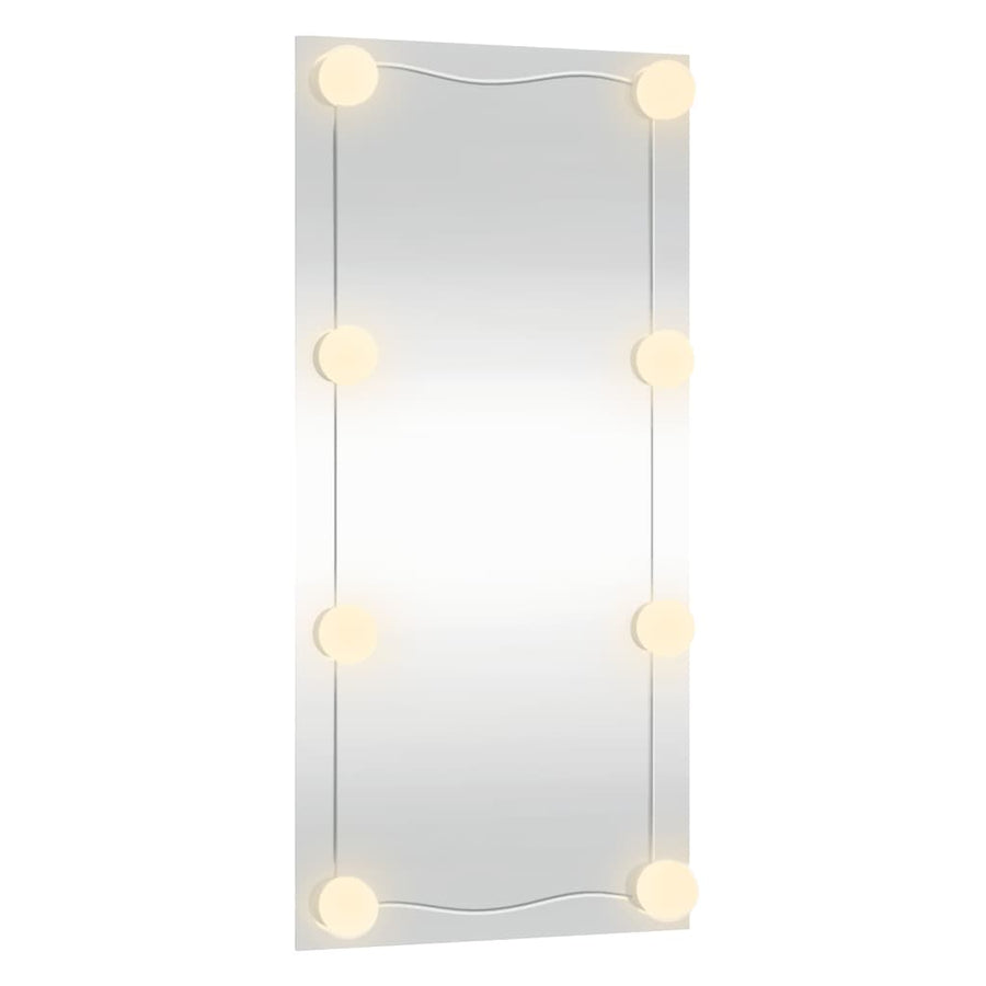 Wandspiegel Rechthoekig Glas 1 30 x 60 cm Met LED's