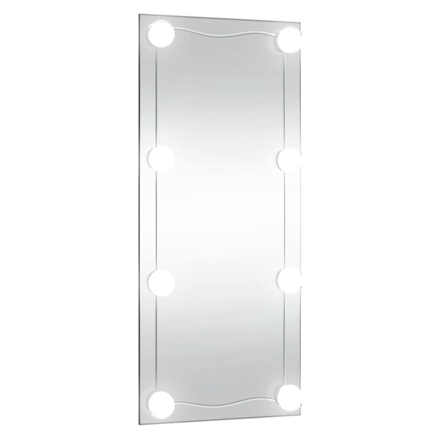 Wandspiegel Rechthoekig Glas 1 30 x 80 cm Met LED's