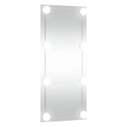 Wandspiegel Rechthoekig Glas 1 30 x 80 cm Met LED's