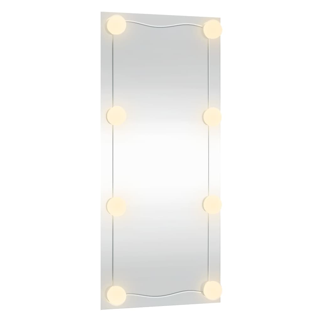 Wandspiegel Rechthoekig Glas 1 30 x 80 cm Met LED's