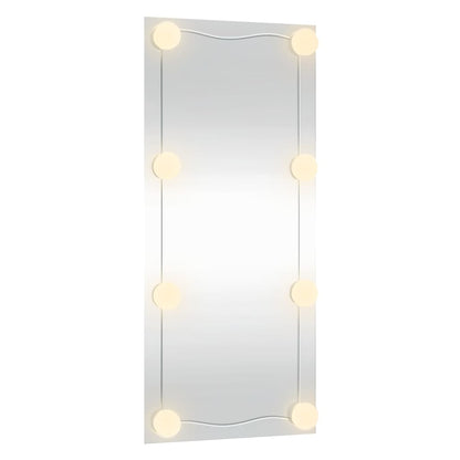 Wandspiegel Rechthoekig Glas 1 30 x 80 cm Met LED's