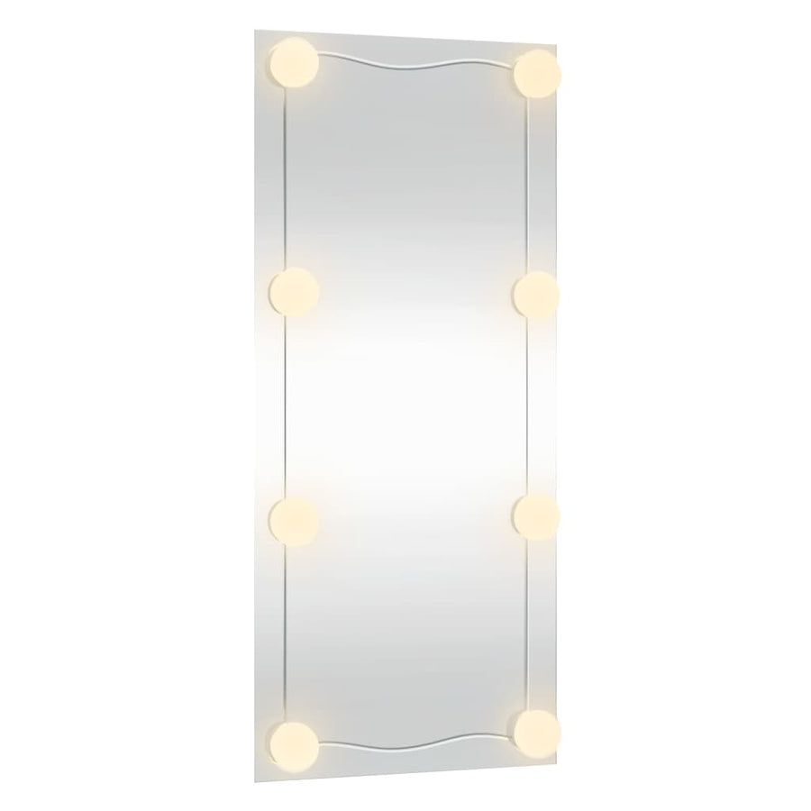 Wandspiegel Rechthoekig Glas 1 30 x 80 cm Met LED's