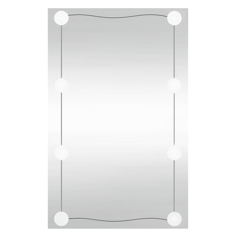 Wandspiegel Rechthoekig Glas 1 40 x 60 cm Met LED's