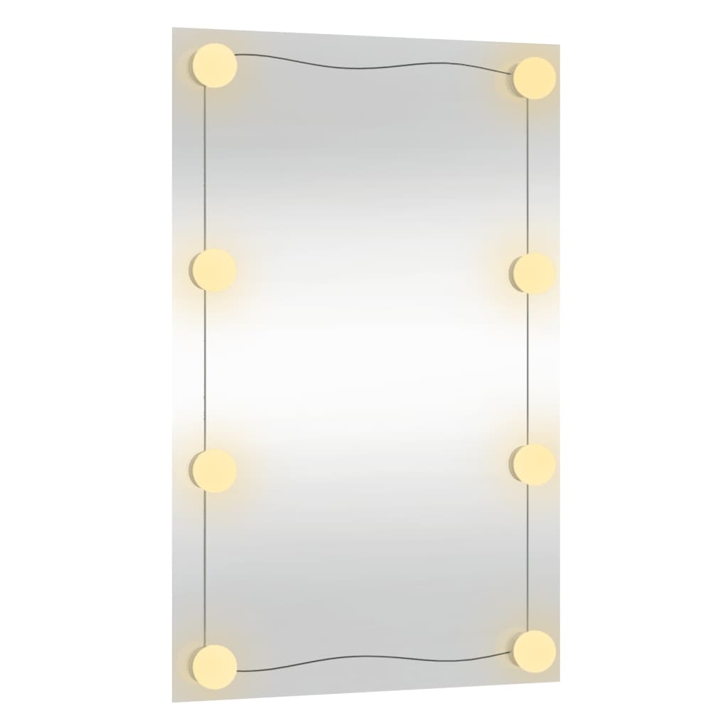 Wandspiegel Rechthoekig Glas 1 40 x 60 cm Met LED's
