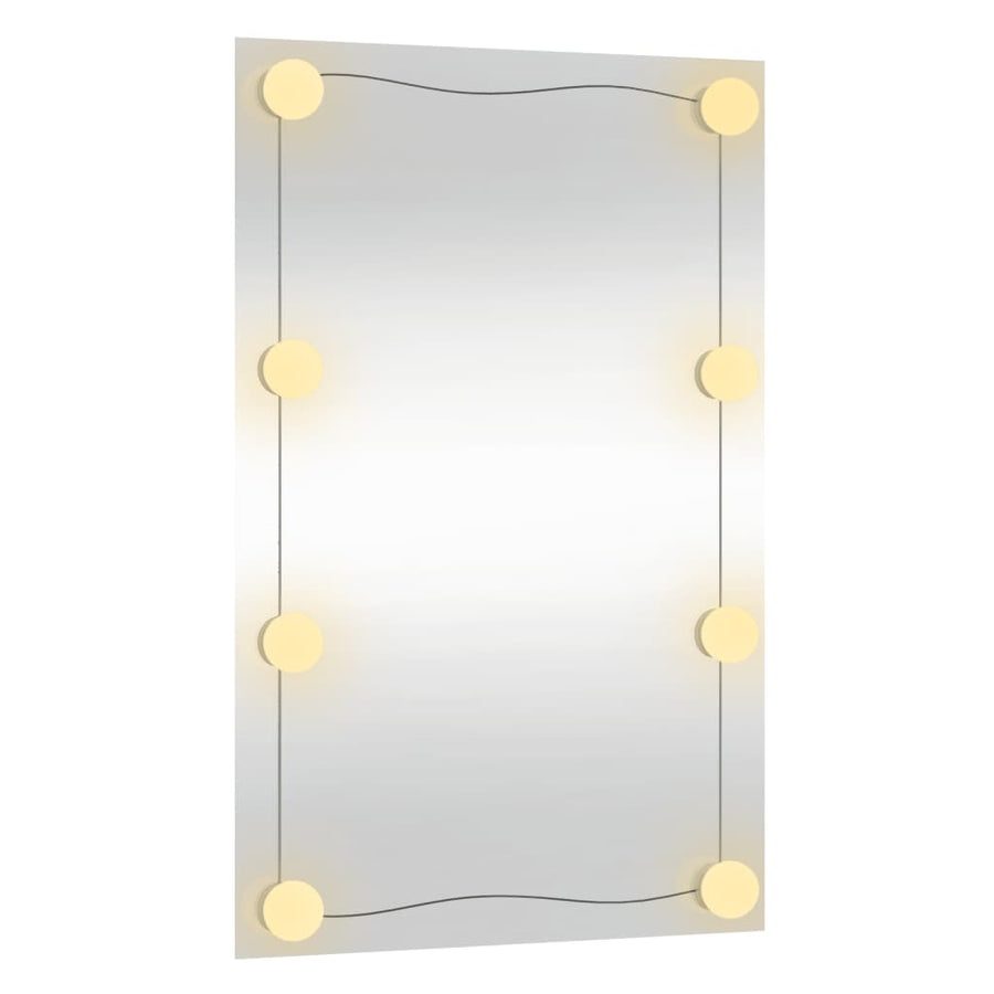 Wandspiegel Rechthoekig Glas 1 40 x 60 cm Met LED's