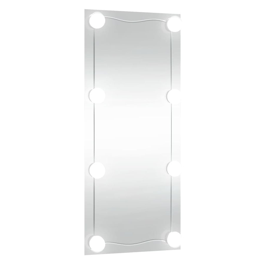 Wandspiegel Rechthoekig Glas 1 40 x 80 cm Met LED's