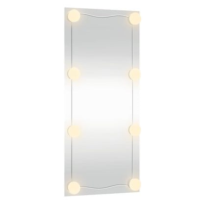 Wandspiegel Rechthoekig Glas 1 40 x 80 cm Met LED's