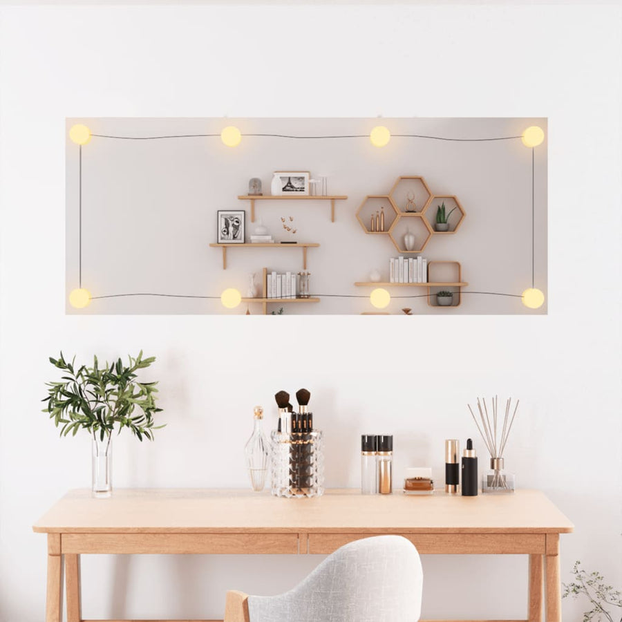 Wandspiegel Rechthoekig Glas 1 40 x 100 cm Met LED's