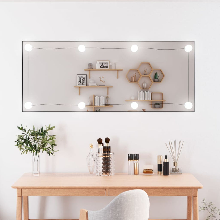 Wandspiegel Rechthoekig Glas 1 40 x 100 cm Met LED's