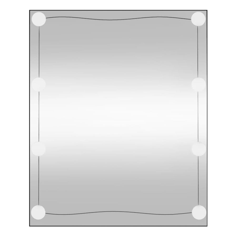 Wandspiegel Rechthoekig Glas 1 50 x 60 cm Met LED's