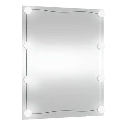Wandspiegel Rechthoekig Glas 1 50 x 60 cm Met LED's