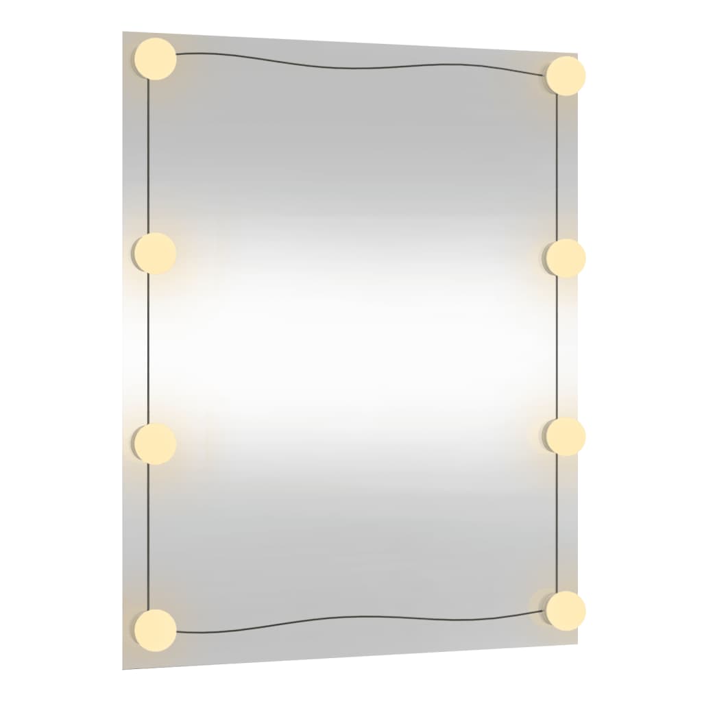 Wandspiegel Rechthoekig Glas 1 50 x 60 cm Met LED's
