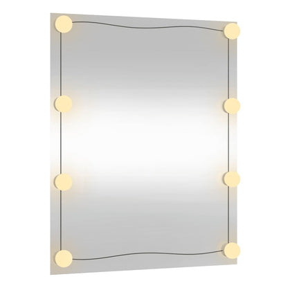Wandspiegel Rechthoekig Glas 1 50 x 60 cm Met LED's