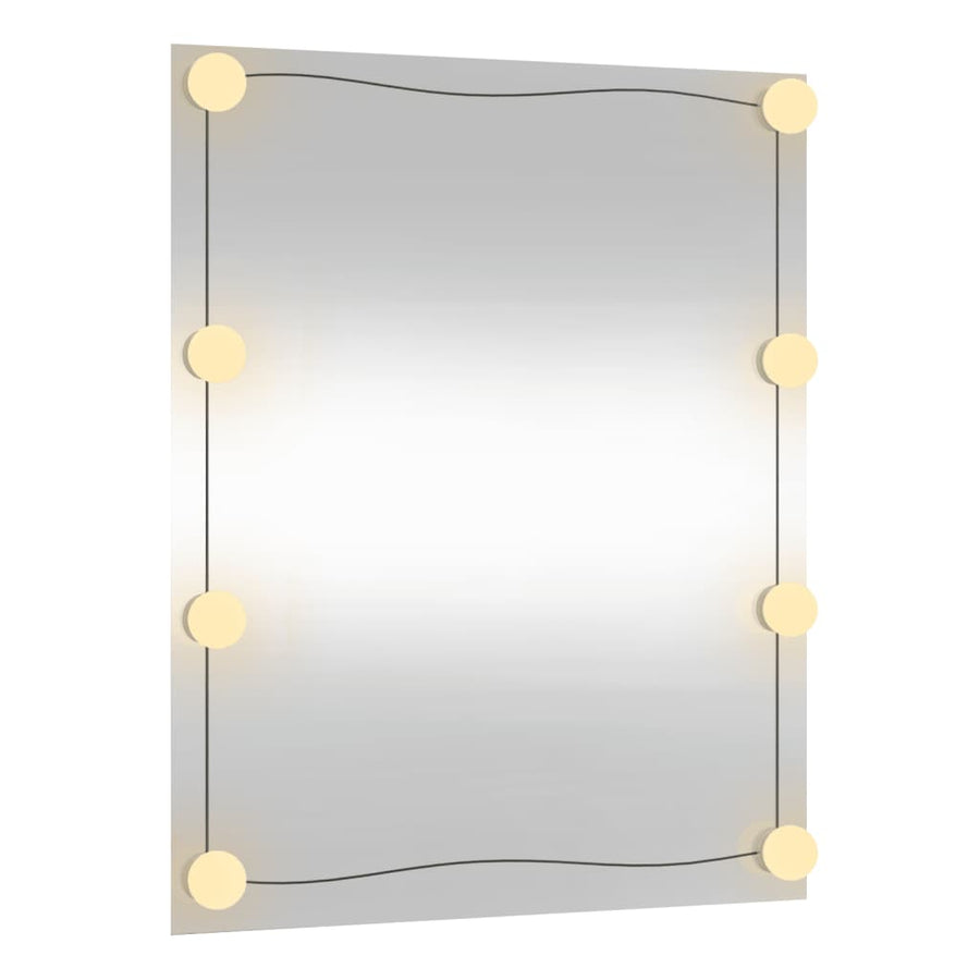 Wandspiegel Rechthoekig Glas 1 50 x 60 cm Met LED's