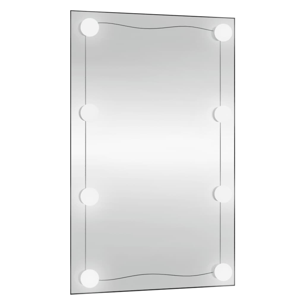 Wandspiegel Rechthoekig Glas 1 50 x 80 cm Met LED's