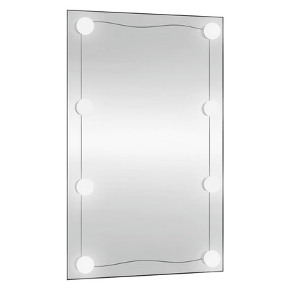 Wandspiegel Rechthoekig Glas 1 50 x 80 cm Met LED's