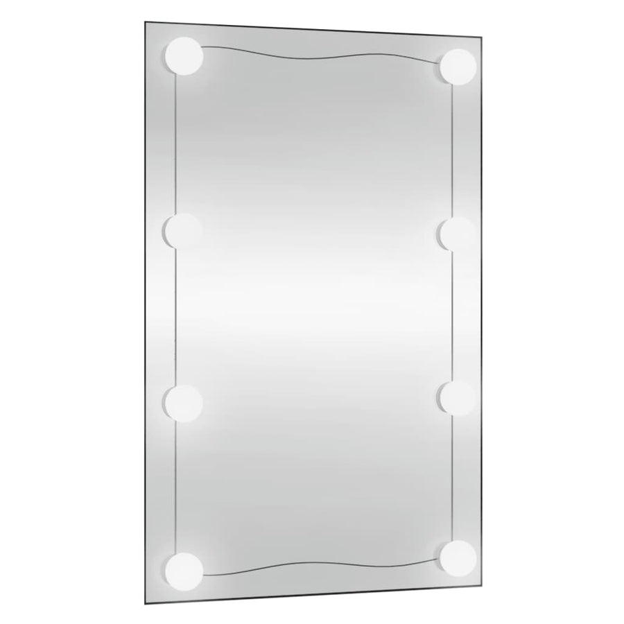 Wandspiegel Rechthoekig Glas 1 50 x 80 cm Met LED's