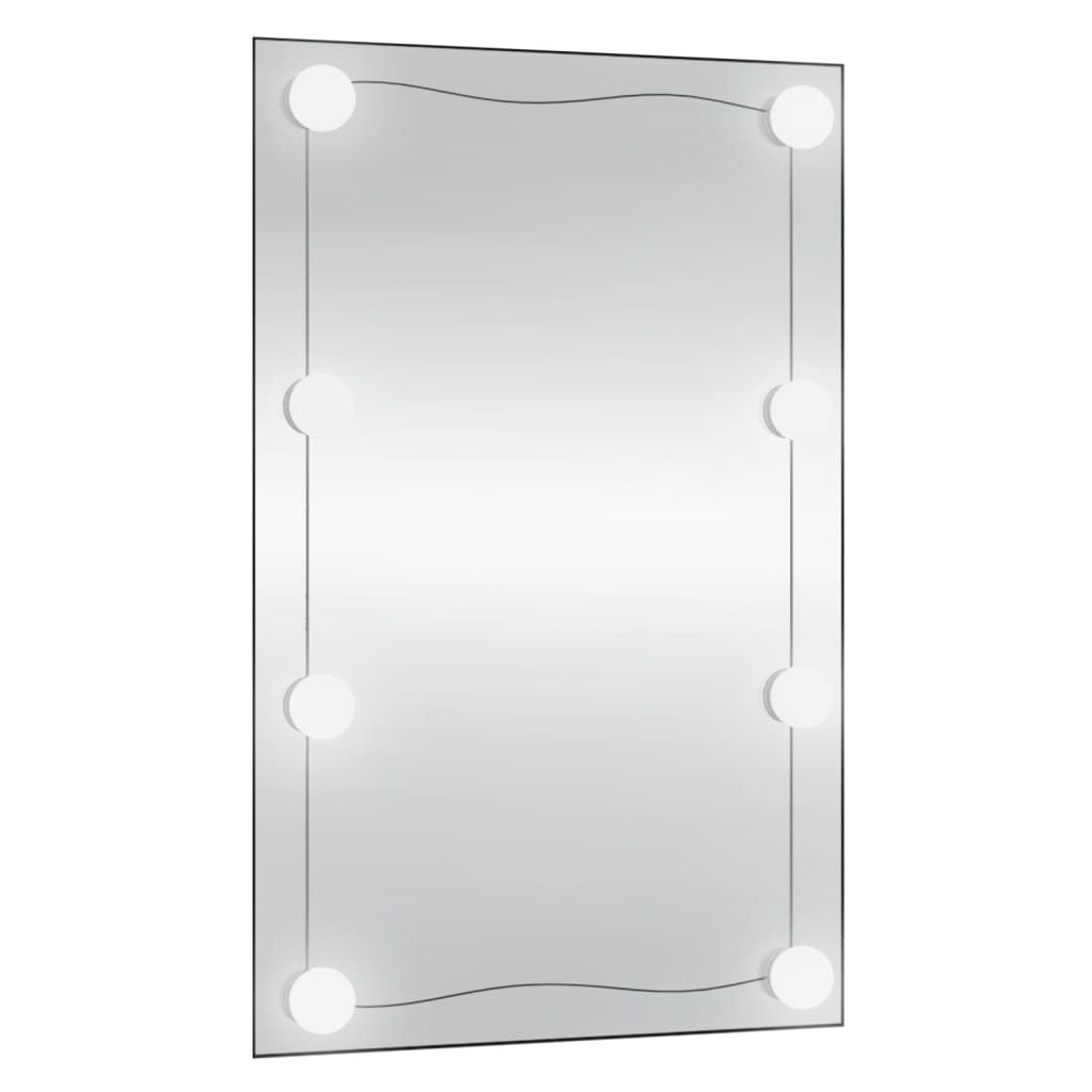 Wandspiegel Rechthoekig Glas 1 50 x 80 cm Met LED's