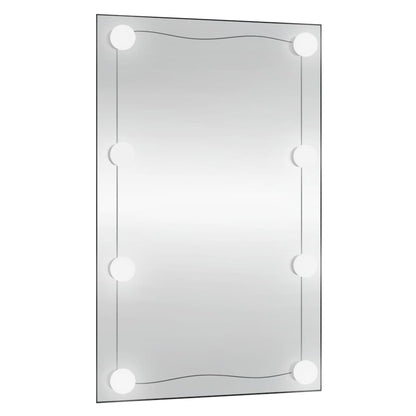 Wandspiegel Rechthoekig Glas 1 50 x 80 cm Met LED's