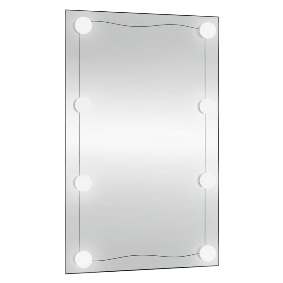 Wandspiegel Rechthoekig Glas 1 50 x 80 cm Met LED's
