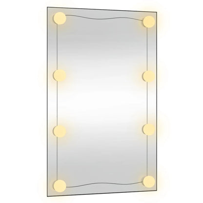 Wandspiegel Rechthoekig Glas 1 50 x 80 cm Met LED's