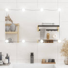 Wall mirror with LEDs rectangular 50x80 cm glass