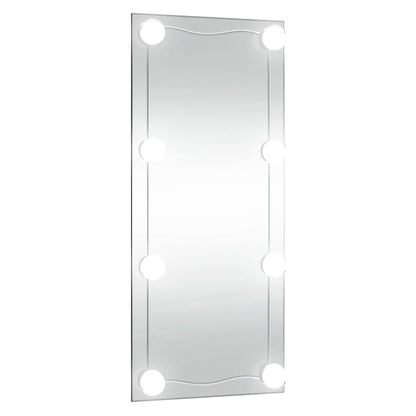 Wandspiegel Rechthoekig Glas 1 50 x 100 cm Met LED's