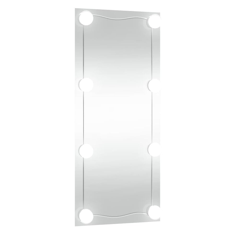 Wandspiegel Rechthoekig Glas 1 50 x 100 cm Met LED's