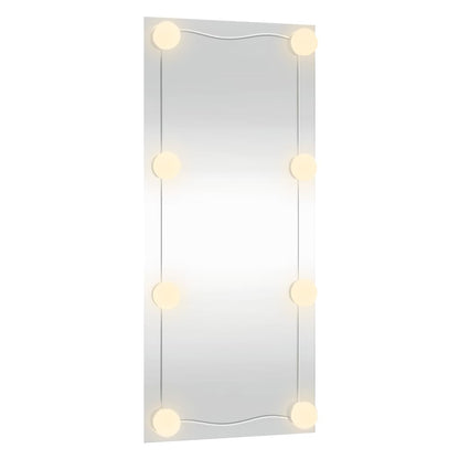 Wandspiegel Rechthoekig Glas 1 50 x 100 cm Met LED's