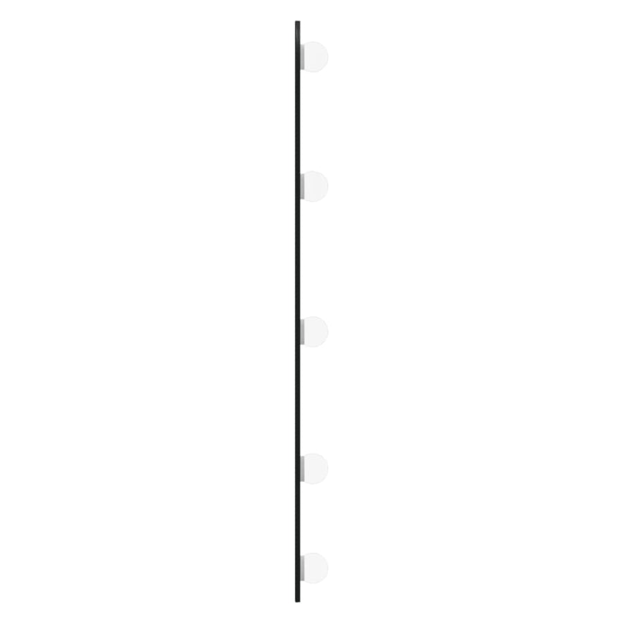 Wandspiegel met LED's ovaal 30x70 cm glas 1 30 x 70 cm ovaal