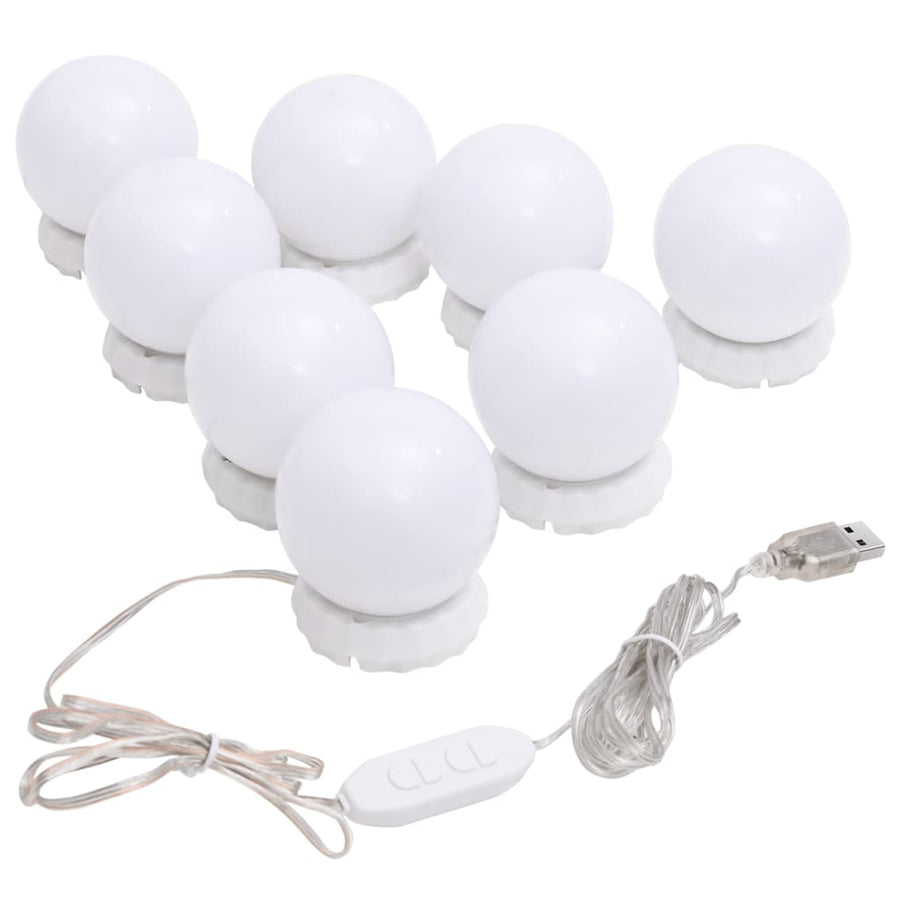Wandspiegel met LED's ovaal 30x70 cm glas 1 30 x 70 cm ovaal