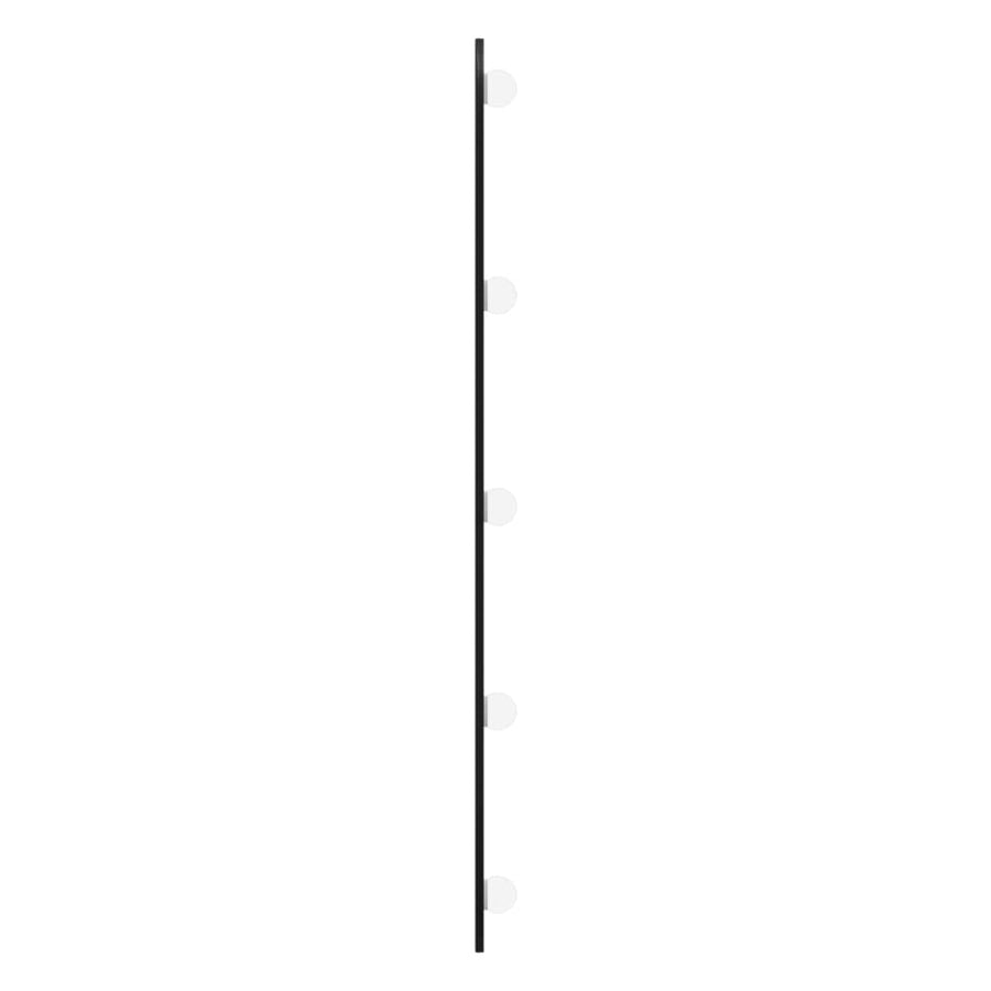 Wandspiegel met LED's ovaal 45x100 cm glas 45 x 100 cm met LED ovaal