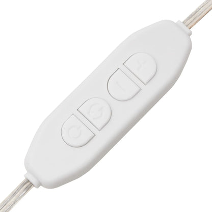 Wandspiegel met LED's ovaal 45x100 cm glas 45 x 100 cm met LED ovaal