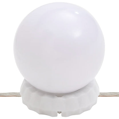 Wandspiegel met LED's ovaal 45x100 cm glas 45 x 100 cm met LED ovaal