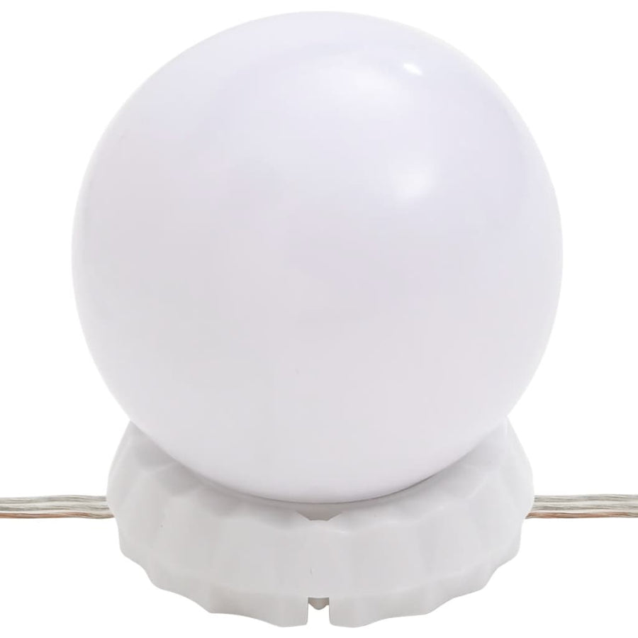 Wandspiegel met LED's ovaal 45x100 cm glas 45 x 100 cm met LED ovaal