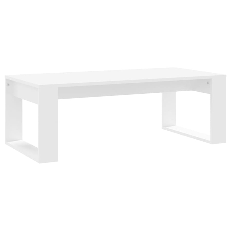 Salontafel 02X50X35 Cm Bewerkt Hout Wit