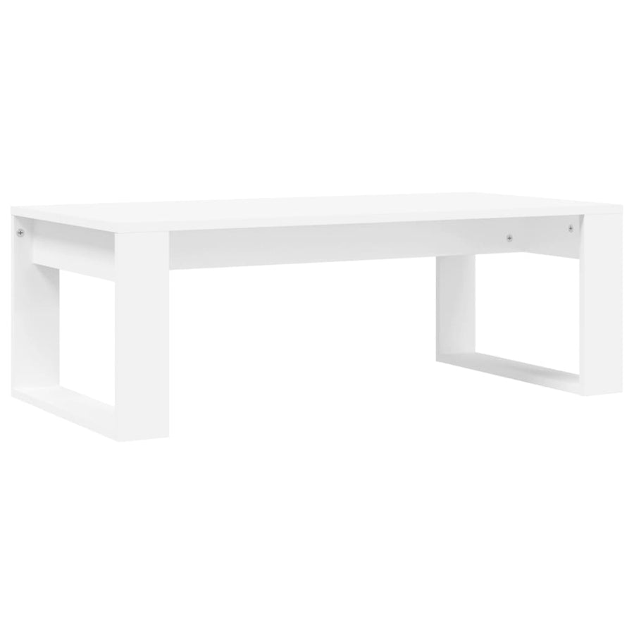 Salontafel 02X50X35 Cm Bewerkt Hout Wit