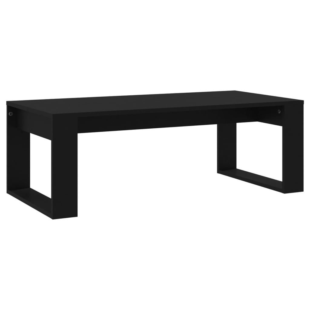 Salontafel 02X50X35 Cm Bewerkt Hout Zwart
