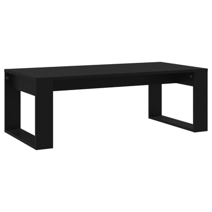 Salontafel 02X50X35 Cm Bewerkt Hout Zwart
