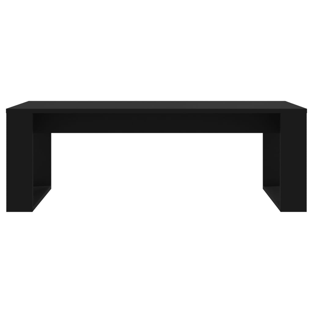 Salontafel 02X50X35 Cm Bewerkt Hout Zwart