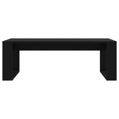 Salontafel 02X50X35 Cm Bewerkt Hout Zwart