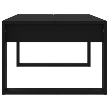 Salontafel 02X50X35 Cm Bewerkt Hout Zwart