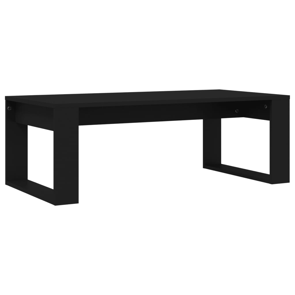 Salontafel 02X50X35 Cm Bewerkt Hout Zwart