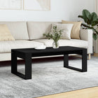 Salontafel 102x50x35 cm bewerkt hout zwart