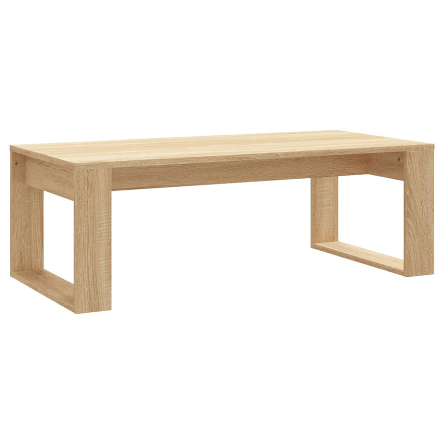 Salontafel 02X50X35 Cm Bewerkt Hout Kleurig Sonoma eiken