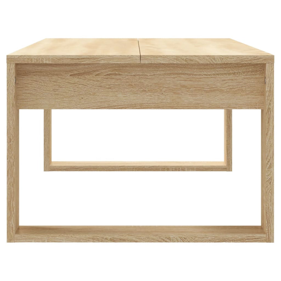 Salontafel 02X50X35 Cm Bewerkt Hout Kleurig Sonoma eiken