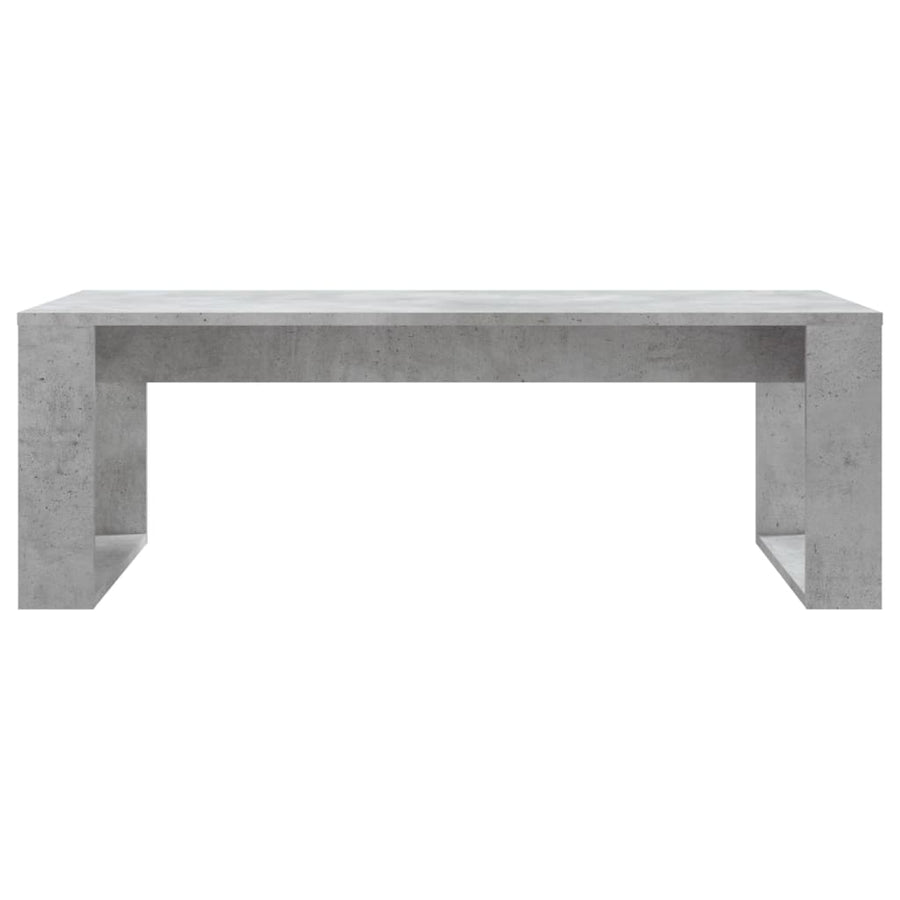 Salontafel 02X50X35 Cm Bewerkt Hout Betongrijs