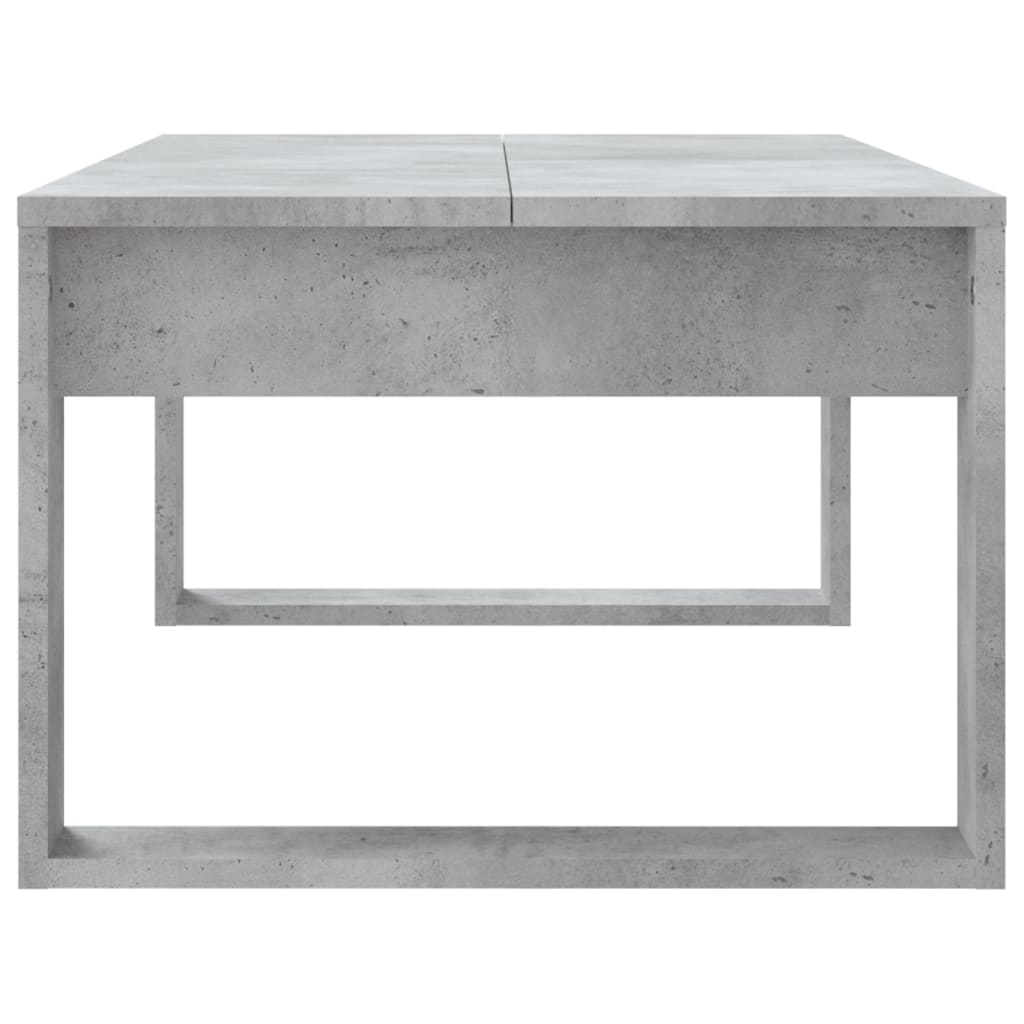 Salontafel 02X50X35 Cm Bewerkt Hout Betongrijs